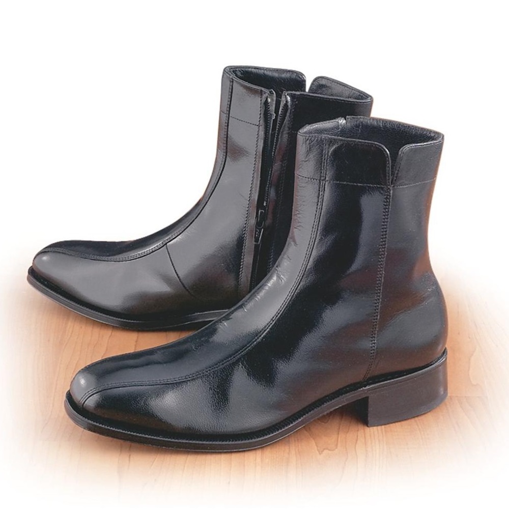 Florsheim Chatman Bike Toe Black Zip Boot Size 10